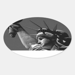 Statue of Liberty Oval Sticker