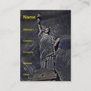 Statue of Liberty painting Business Card