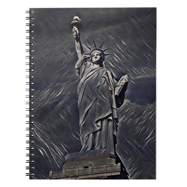 Statue of Liberty painting Notebook (Front)