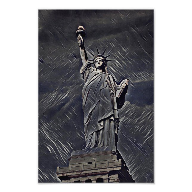 Statue of Liberty painting Photo Print (Front)