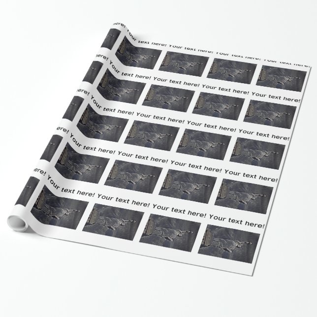 Statue of Liberty painting Wrapping Paper (Unrolled)
