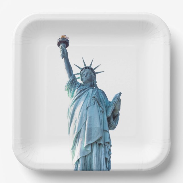 Statue of liberty   paper plates (Front)
