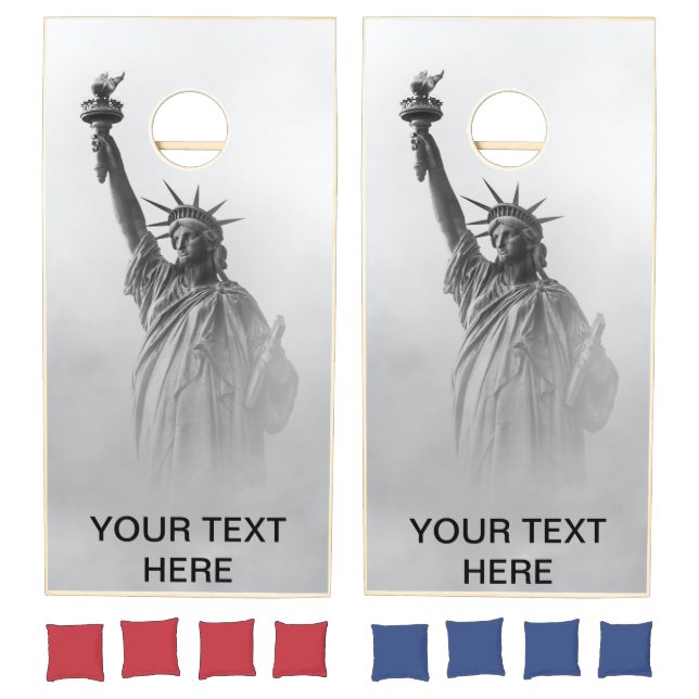 STATUE OF LIBERTY PATRIOTIC CORNHOLE SET (Set)