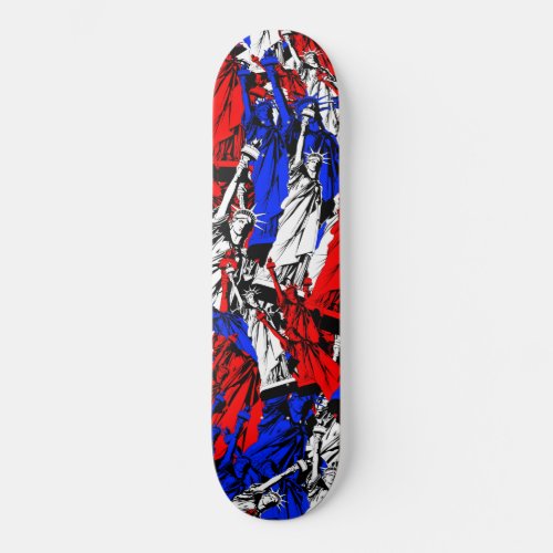 Statue of Liberty Pattern Skateboard