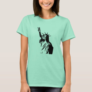 Statue of Liberty Peace Sign T-Shirt
