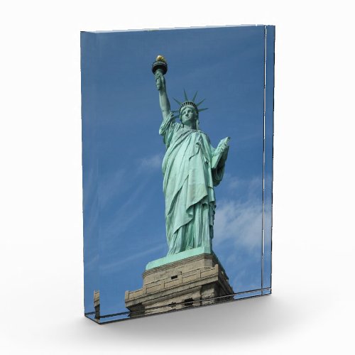 Statue of liberty photo acrylic award