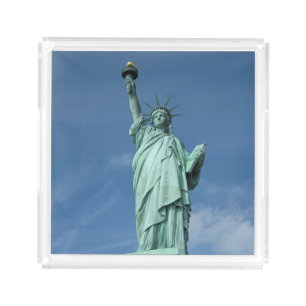 Statue of liberty photo acrylic tray