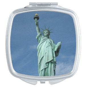Statue of liberty photo compact mirror