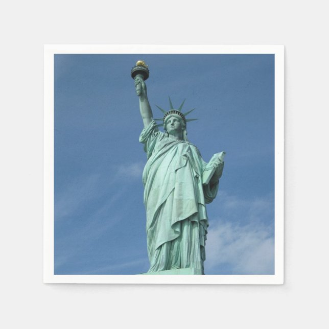 Statue of liberty photo napkins (Front)