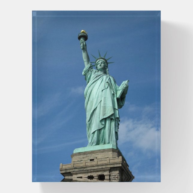 Statue of liberty photo paperweight (Vertical)