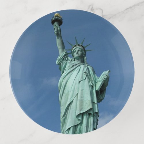 Statue of liberty photo trinket tray