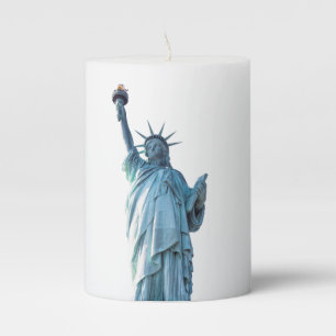 Statue of liberty pillar candle