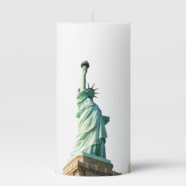 Statue of liberty  pillar candle (Front)