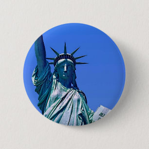 Statue of Liberty Pinback Button
