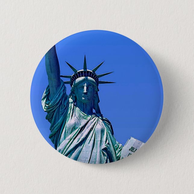 Statue of Liberty Pinback Button (Front)