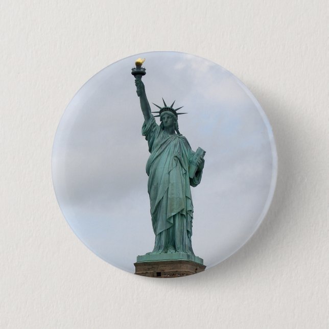 Statue of Liberty Pinback Button (Front)