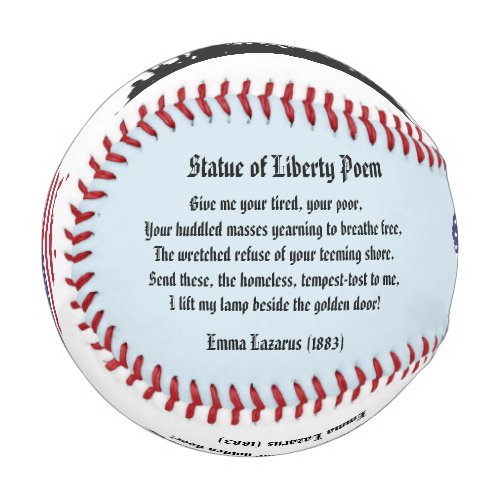 Statue of Liberty Poem A Nation of Immigrants Baseball