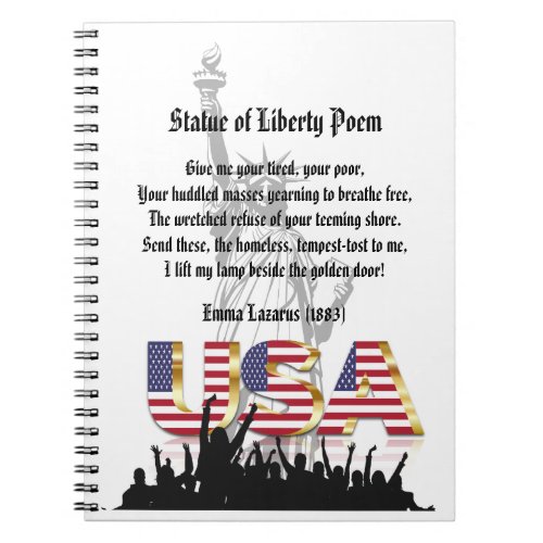 Statue of Liberty Poem A Nation of Immigrants Notebook