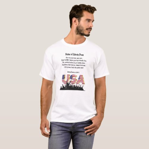 Statue of Liberty Poem A Nation of Immigrants T_Shirt