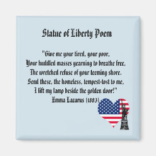 Statue of Liberty Poem Magnet