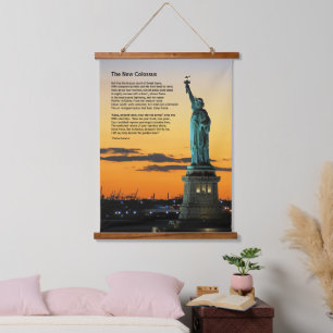 Statue of Liberty Poem, The New Colossus Hanging Tapestry