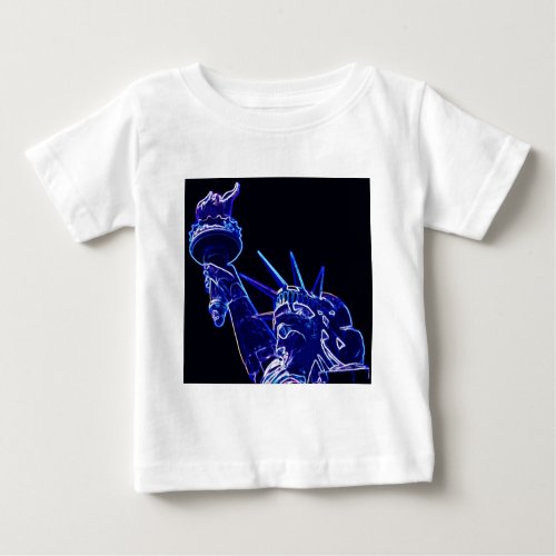 Statue of Liberty Pop Art Baby T_Shirt