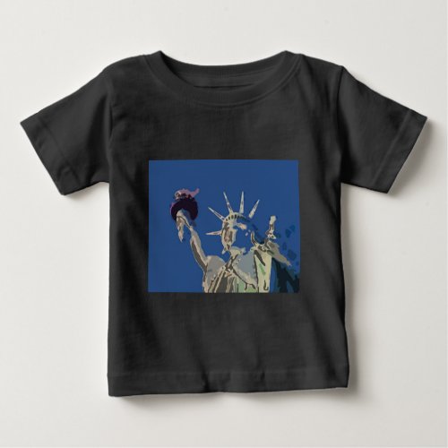 Statue of Liberty Pop Art Baby T_Shirt