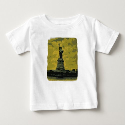 Statue of Liberty Pop Art Baby T_Shirt