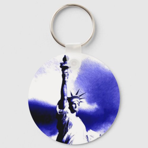 Statue of Liberty Pop Art Keychain