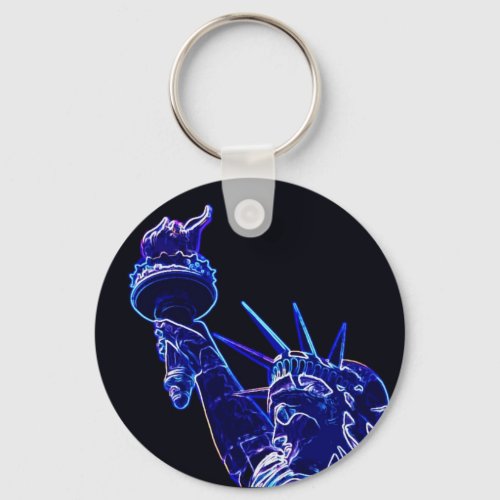 Statue of Liberty Pop Art Keychain