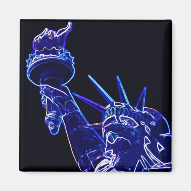 Statue of Liberty Pop Art Magnet (Front)