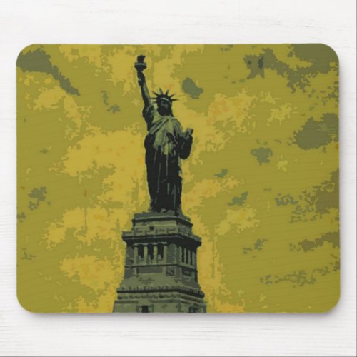 Statue of Liberty Pop Art Mouse Pad