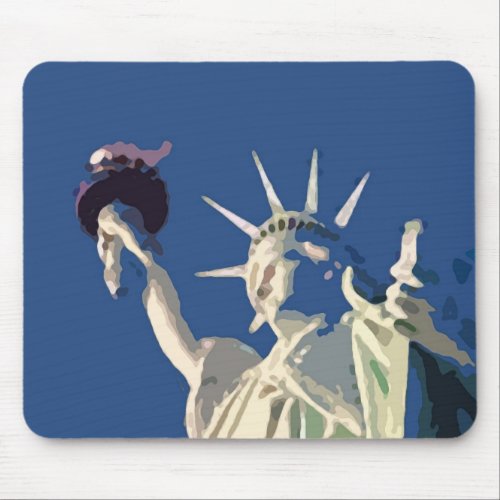 Statue of Liberty Pop Art Mouse Pad