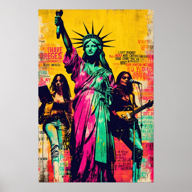 Statue of Liberty Pop Art  Poster (Front)