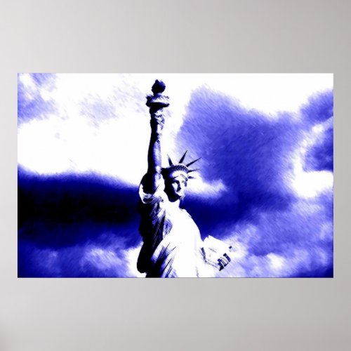Statue of Liberty Pop Art Poster