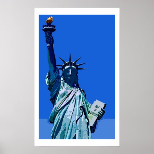 Statue of Liberty Pop Art Poster