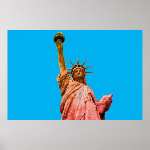 Statue of Liberty Pop Art Poster