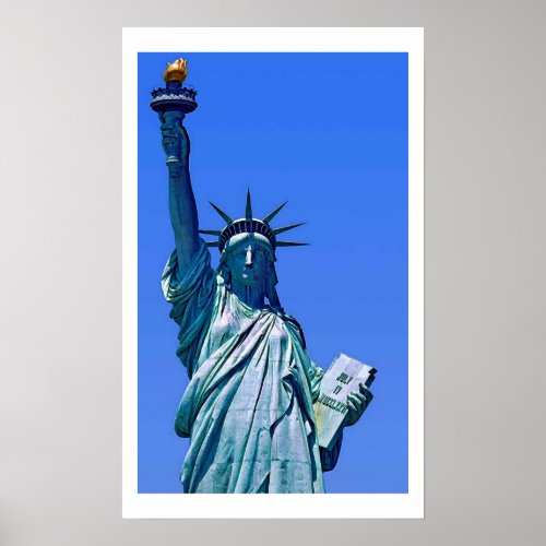 Statue of Liberty Pop Art Poster Print