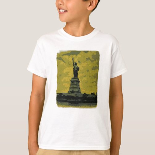 Statue of Liberty Pop Art T_Shirt