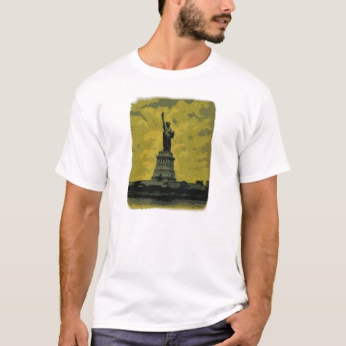 Statue of Liberty Pop Art T_Shirt