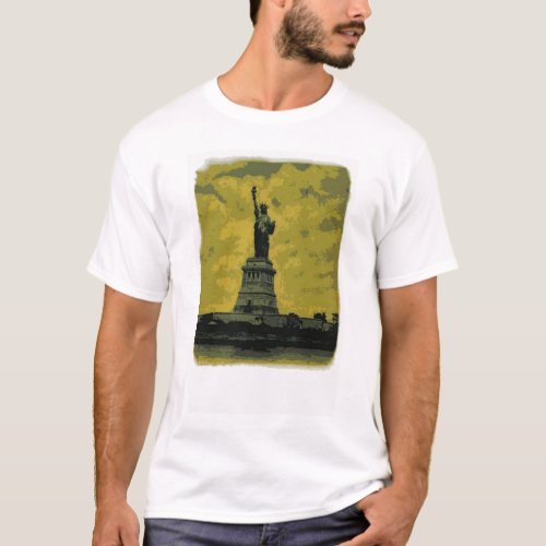 Statue of Liberty Pop Art T_Shirt