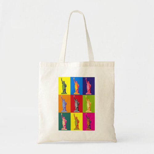 Statue of Liberty Pop Art Tote Bag