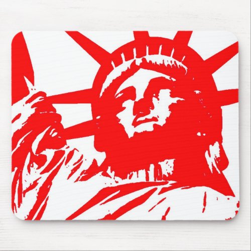 Statue of Liberty Pop Art USA Symbol Mouse Pad