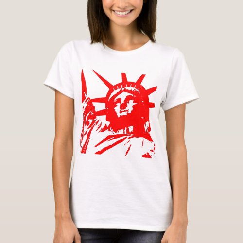 Statue of Liberty Pop Art USA Symbol T_Shirt