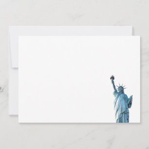 Statue of liberty post-it notes invitation