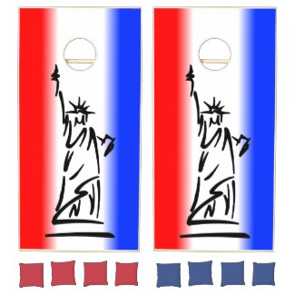 Statue of Liberty Red White Blue Stripe Regulation