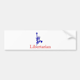 Statue of Liberty -- Retro Libertarian icon Bumper Sticker