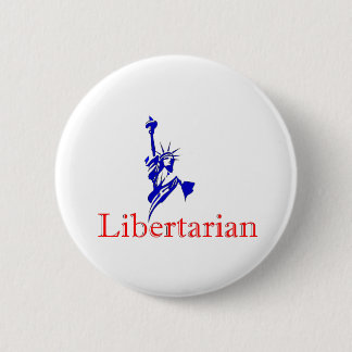 Statue of Liberty -- Retro Libertarian icon Pinback Button
