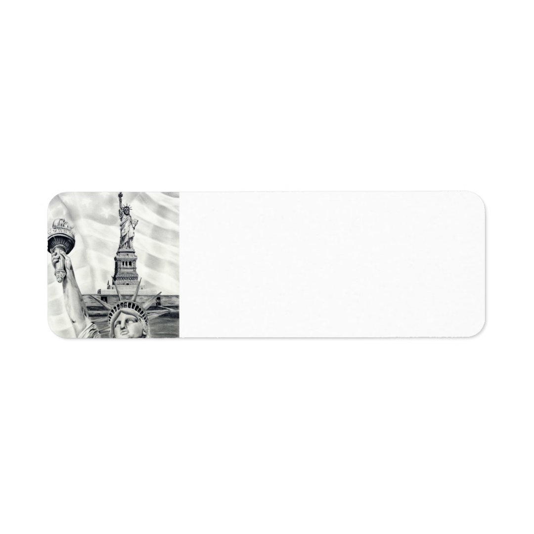 Statue of Liberty Return Address Labels Zazzle