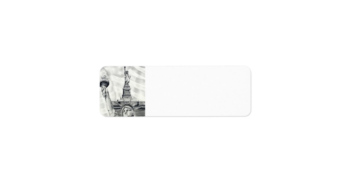 Statue of Liberty Return Address Labels | Zazzle
